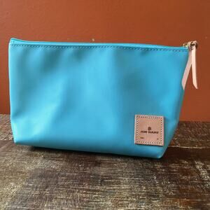 Jon Hart Design Grande Pouch Zipper Bag Ocean Blue Coated Canvas Travel *CTS*